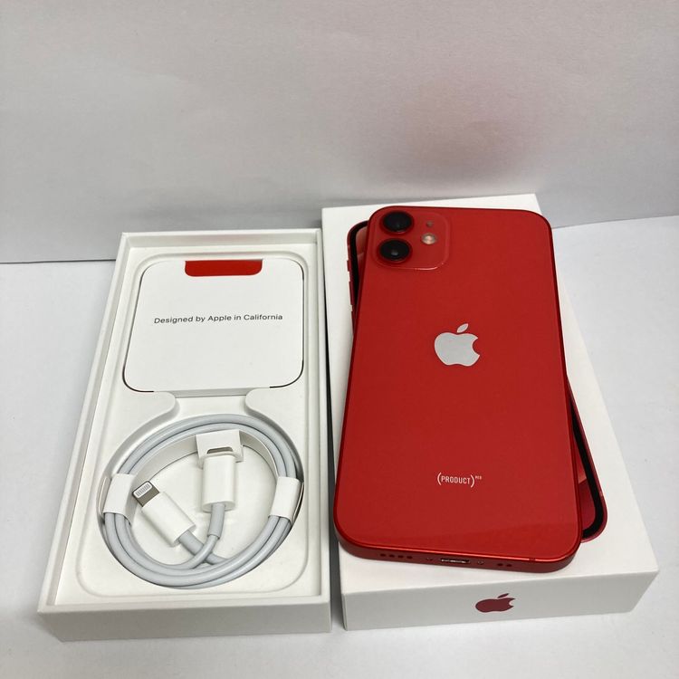 中古品☆iPhone 12mini 128GB SIMフリー レッド ◆全国送料無料◆0849