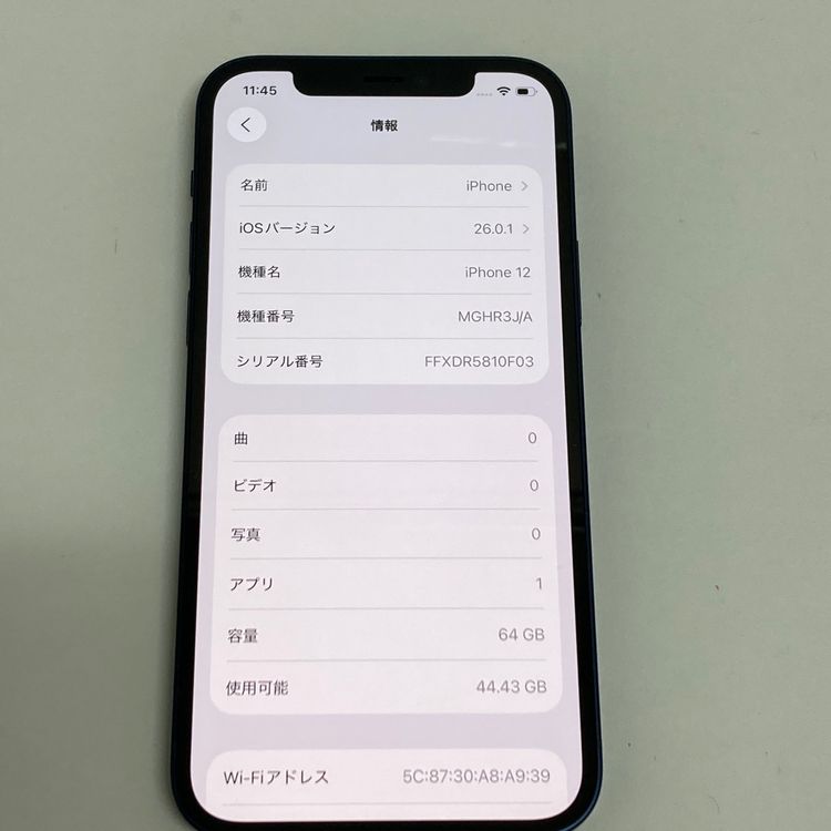 ��iPhone 12 64GB SIM�ե꡼ �֥롼 ����������̵����6284