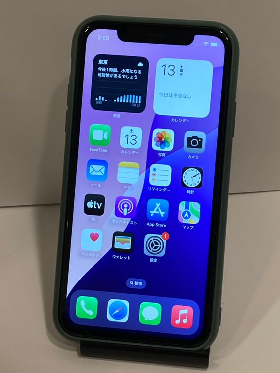 ޥۥСޤդiPhone 11 128GB SIMե꡼ ֥å ̵