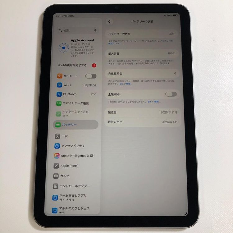 �����ʡ�iPad mini ��7���� A17 Pro 128GB ����顼