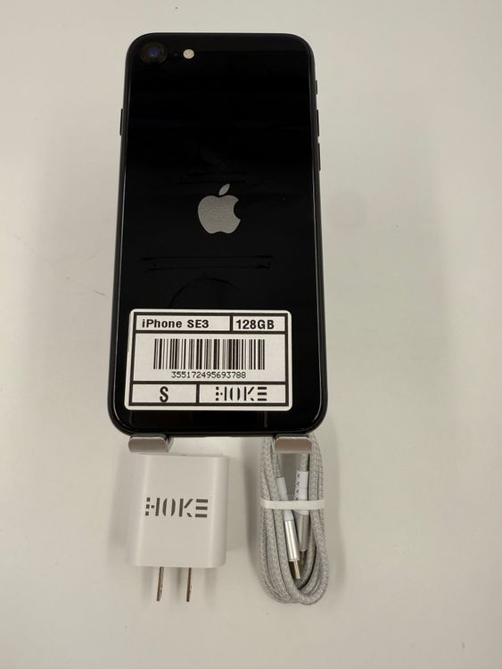 iPhone SE 3塡128GB Хåƥ꡼100% ֹM-37-88