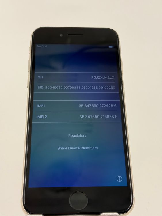 【純正バッテリー交換済】iPhone SE第3世128GBバッテリー100%管理番号M-42-86