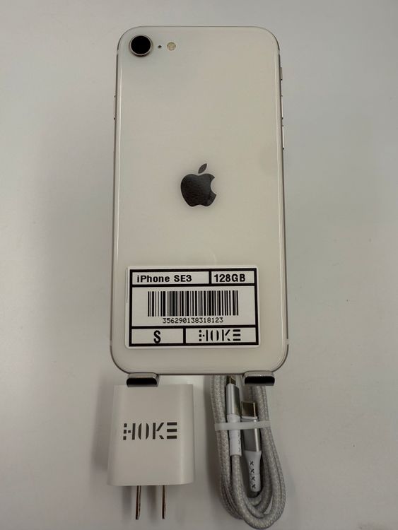 【純正バッテリー交換済】iPhone SE第3世128GBバッテリー100%管理番号M-81-23