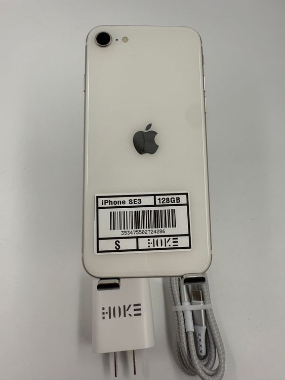 【純正バッテリー交換済】iPhone SE第3世128GBバッテリー100%管理番号M-42-86