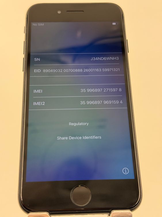 【純正バッテリー交換済】iPhone SE第3世128GBバッテリー100%管理番号M-59-78