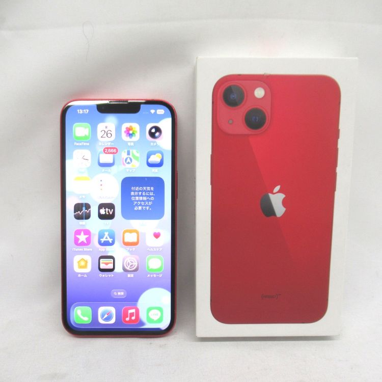 �ڼ��ߤʤߡۡ�KR125501��au��iPhone13 128GB MLNF3J/A�����