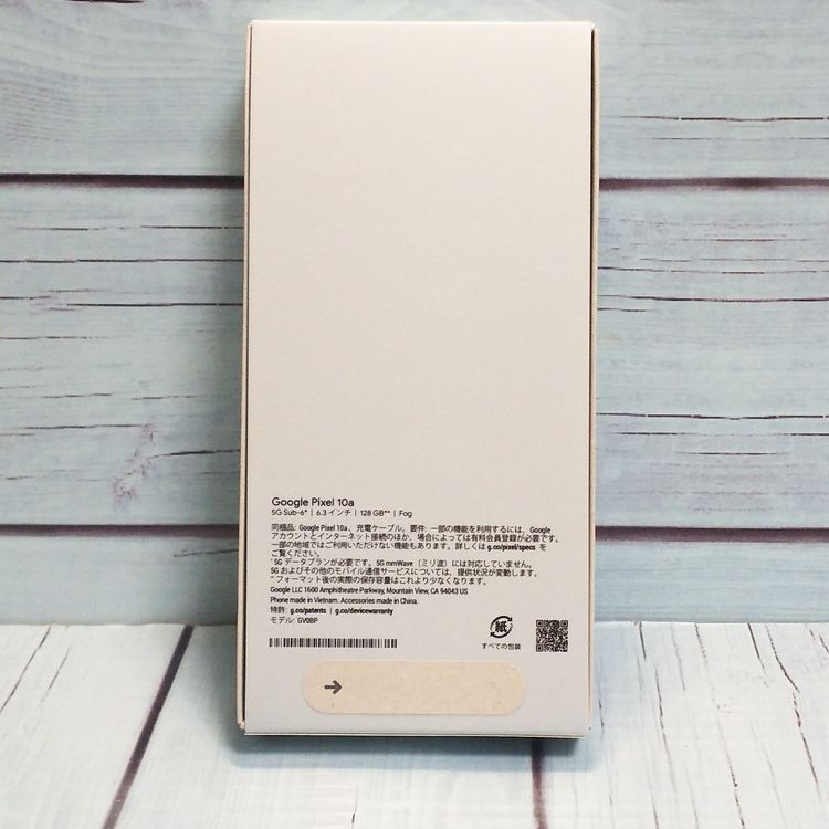 Google���ȥ��� Pixel10a �ۥ磻�� Fog 128GB ̤����  ���� 544