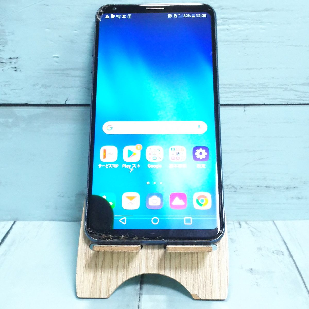 ムスビー｜LG au isai v30 + LGV35 モロッカンブルー [ジャンク] 112 
