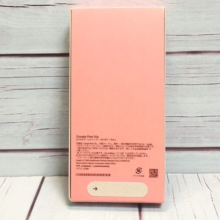Google���ȥ��� Pixel10a �ԥ� Berry 128GB ̤����  ���� 429