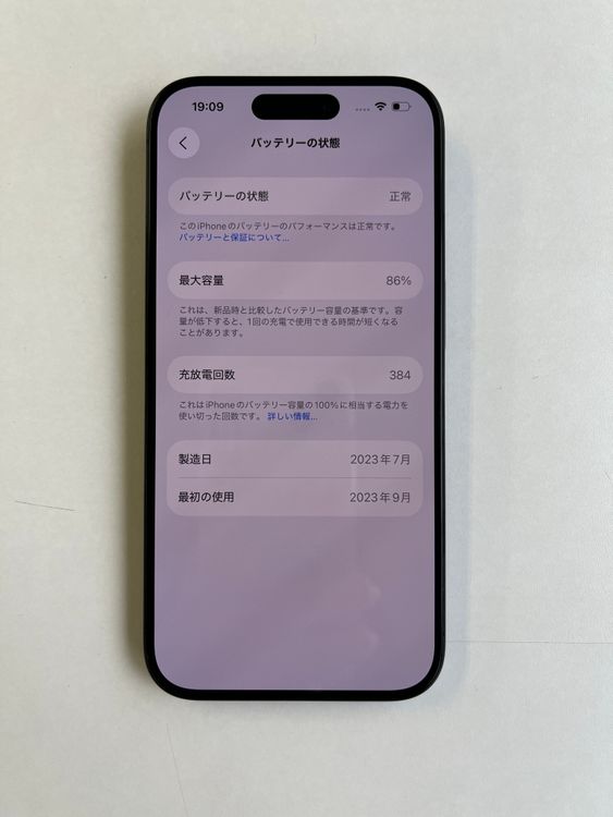 ����iPhone 15 Pro 256GB �֥롼�����˥��� �Хåƥ꡼86% - 4688