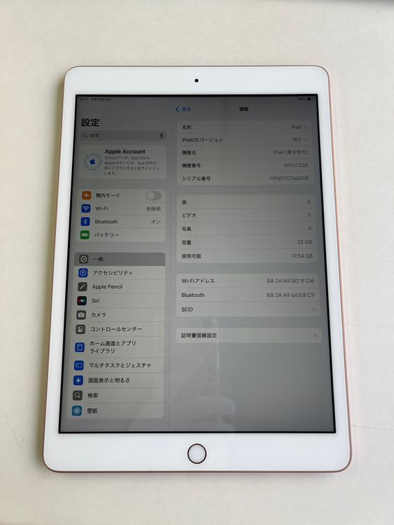  iPad 8 32GB  Хåƥ꡼87% MYLC2J/A