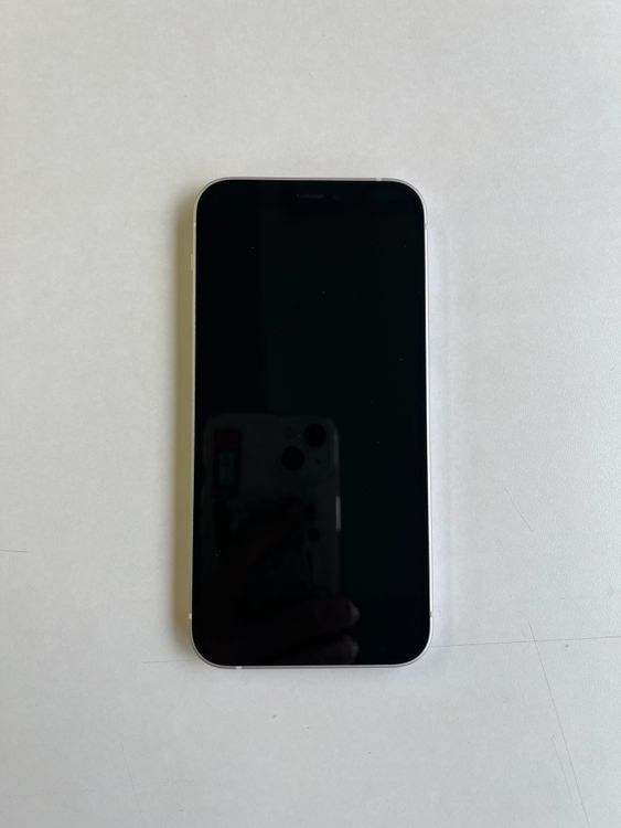 ���� iPhone 12 mini 64GB �ۥ磻�� �Хåƥ꡼100% - 0381