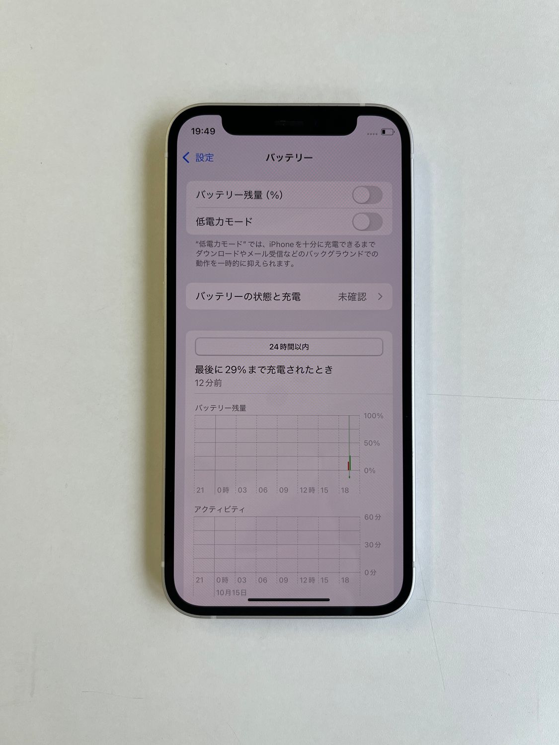 ムスビー｜美品 iPhone 12 mini 64GB ホワイト バッテリー100