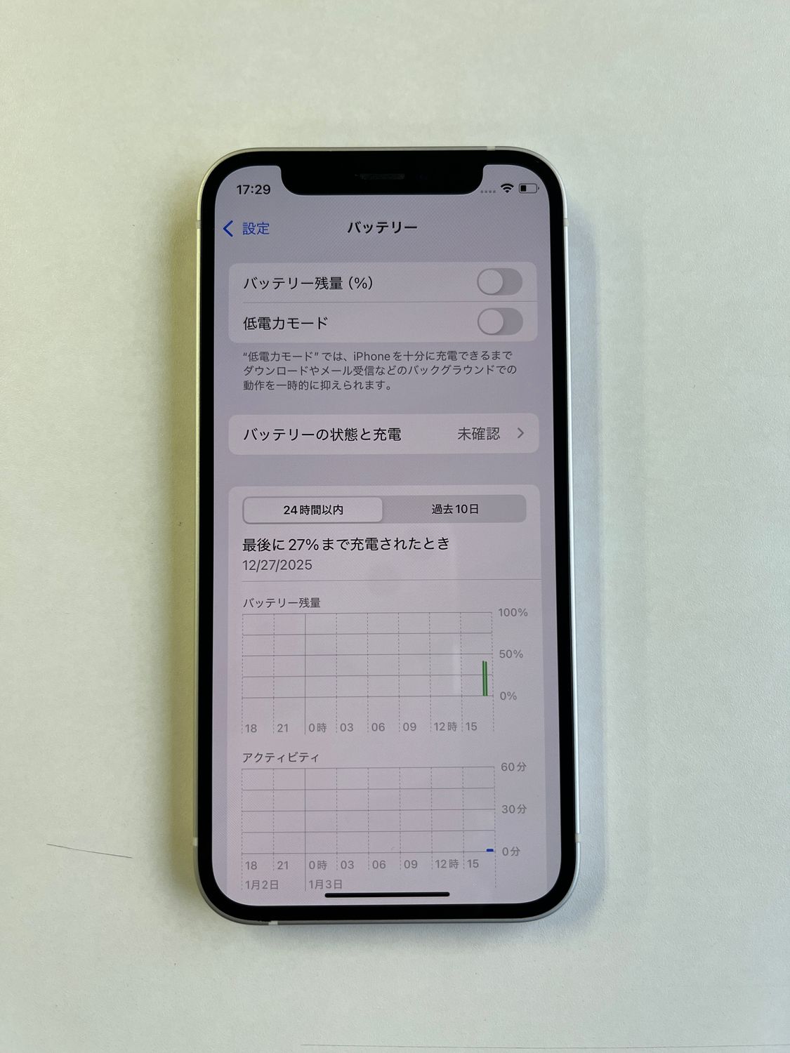 ムスビー｜美品 iPhone 12 mini 128GB ホワイト バッテリー96% - 5818
