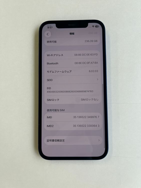  iPhone 12 256GB ֥롼 Хåƥ꡼100% MGL33J/A - 9767