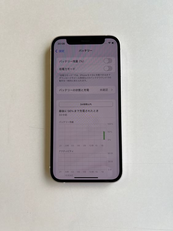 ムスビー｜美品 iPhone 12 mini 128GB ホワイト バッテリー100