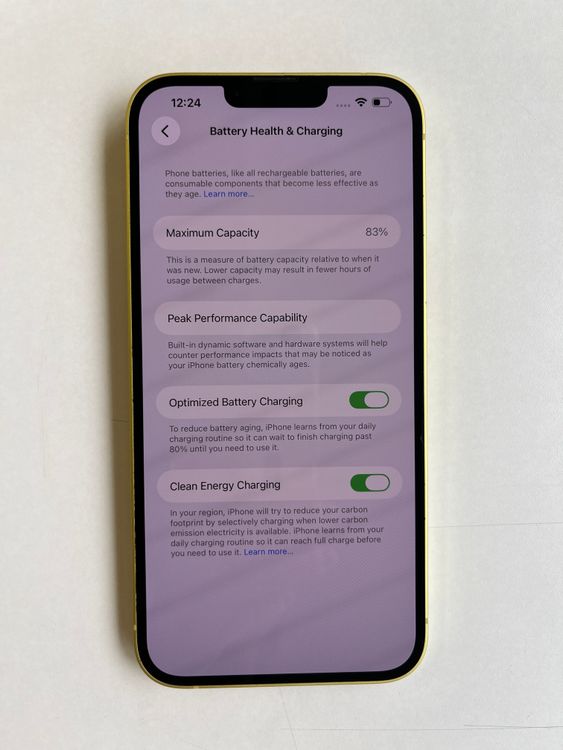 iPhone 14 Plus 128GB �������� �Хåƥ꡼83% MR603J/A - 8170