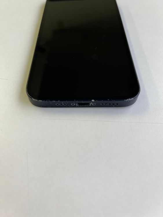 ���� iPhone 12 128GB �֥�å� �Хåƥ꡼100% MGHU3J/A - 3174