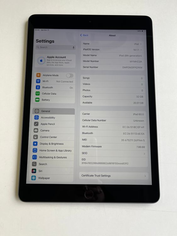 ���� iPad (��8����) Wi-Fi+Cellular 32GB ���ڡ������쥤 - 1445