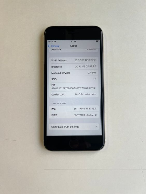 ���� iPhone SE (��3����) 64GB �������饤�� �Хåƥ꡼87% - 7363