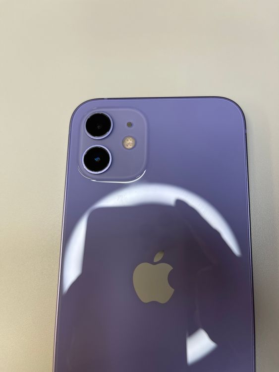 美品 iPhone12 64G SIMフリーパープル付属品あり　バッテリー88% ムスビー｜iPhone12 64GB SIMフリー Purple バッテリー 89