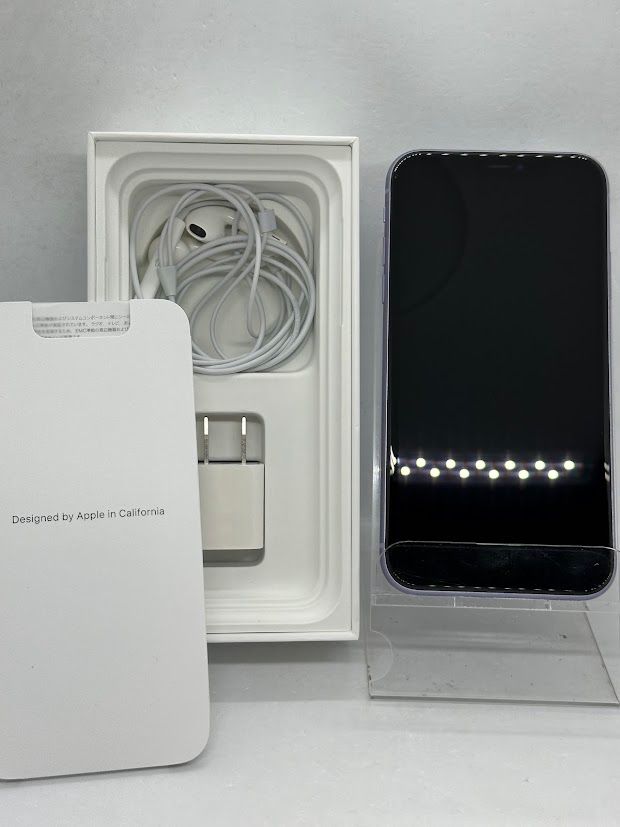 ムスビー｜iPhone11 128GB パープル SIMフリー au版 バッテリー76 