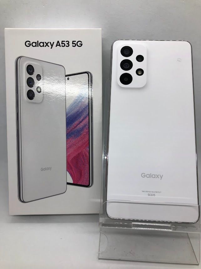 Galaxy A53 5G SCG15[128GB] au オーサムホワイト【安心保証】（中古 