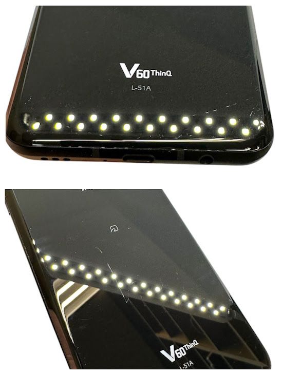 �ڥХåƥ꡼�ɹ���LG��V60��ThinQ��5G��L51A��128GB���� �֥�å�