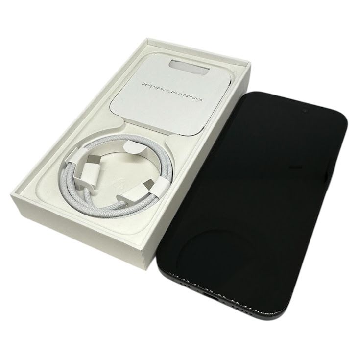 �ڥХåƥ꡼100%��iPhone��15��128GB���֥�å���SIM�ե꡼��au��