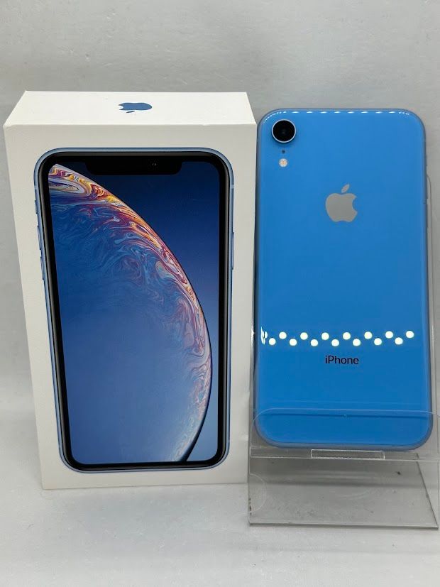 ムスビー｜iPhone XR 128GB ブルー SIMフリー au版 バッテリー80 