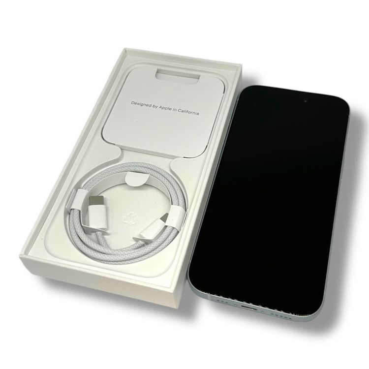 ڥХåƥ꡼100%iPhone15128GB֥롼SIMե꡼ɥ