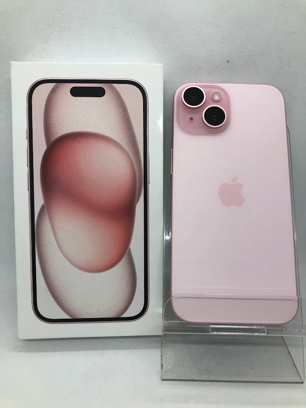 ムスビー｜iPhone15 128GB ピンク SIMフリー バッテリー100 