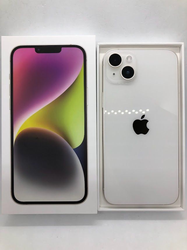 ムスビー｜iPhone14 Plus 256GB スターライト SIMフリー au版  