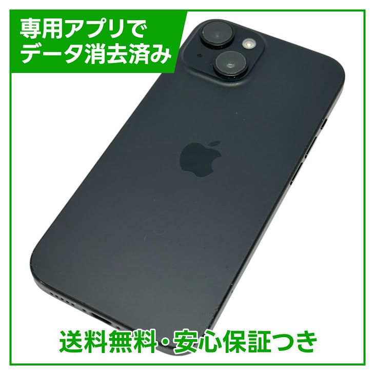 �ڥХåƥ꡼84%��iPhone��15��128GB���֥�å���SIM�ե꡼