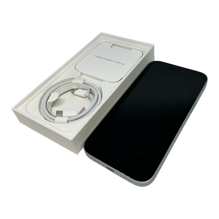 �ڥХåƥ꡼100%��iPhone��15��128GB���֥롼��SIM�ե꡼�����եȥХ���