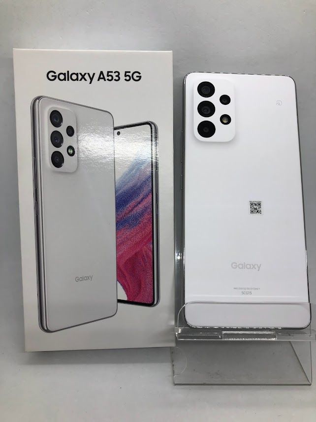 ムスビー｜Galaxy A53 5G SCG15 128GB オーサムホワイト SIMフリー au 