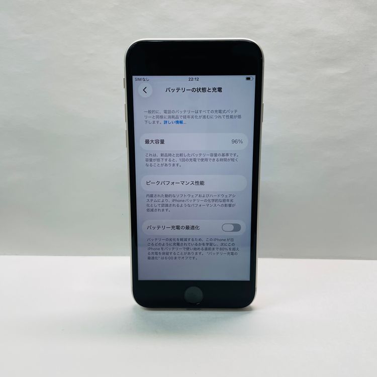 ����96% iPhone SE��3���� 64GB SIM�ե꡼ 62607