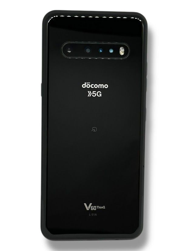 docomo 5G LG V60 ブラック スマートフォン本体SIMフリー ムスビー|LG V60 ThinQ 5G L51A 128GB ブラック SIMフリー