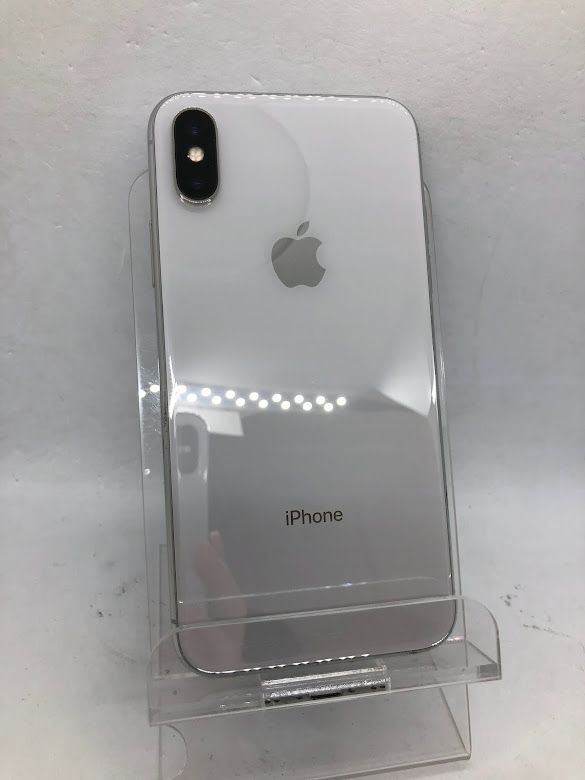 ムスビー｜iPhone X 256GB シルバー SIMフリー au版 バッテリー82 