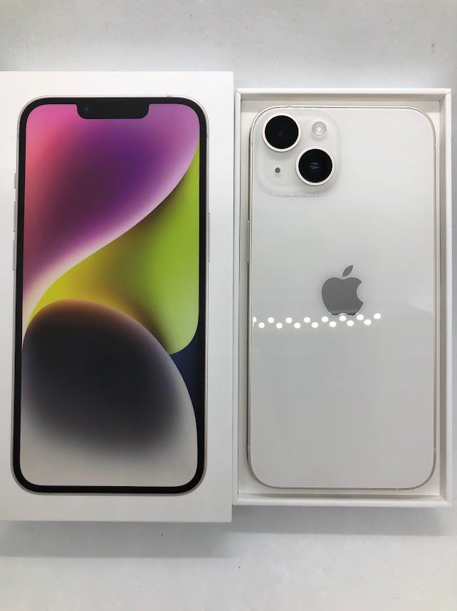 ムスビー｜iPhone14 128GB スターライト SIMフリー バッテリー97 