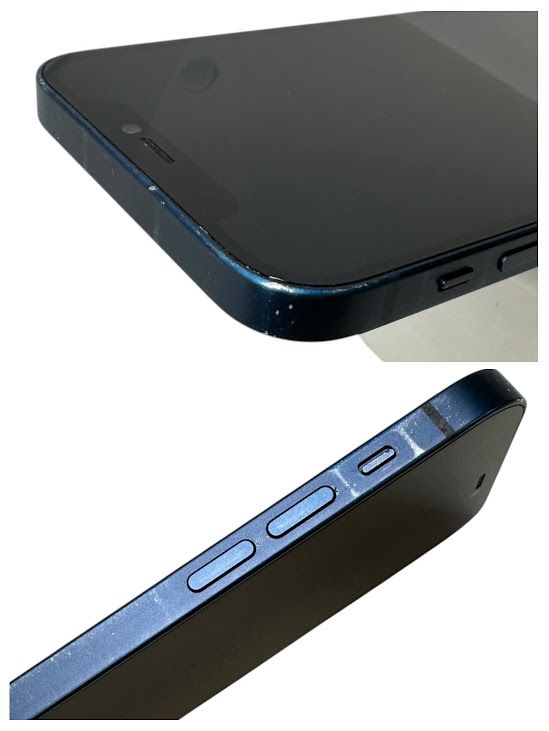 �ڥХåƥ꡼100%��iPhone��12��128GB���֥롼��SIM�ե꡼��au��