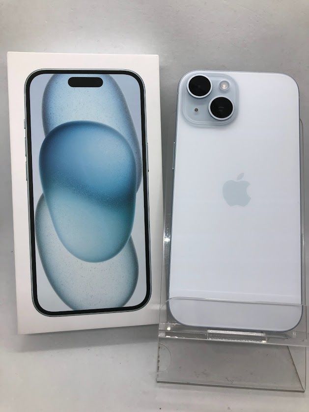 ムスビー｜iPhone15 128GB ブルー SIMフリー ドコモ版 バッテリー100 