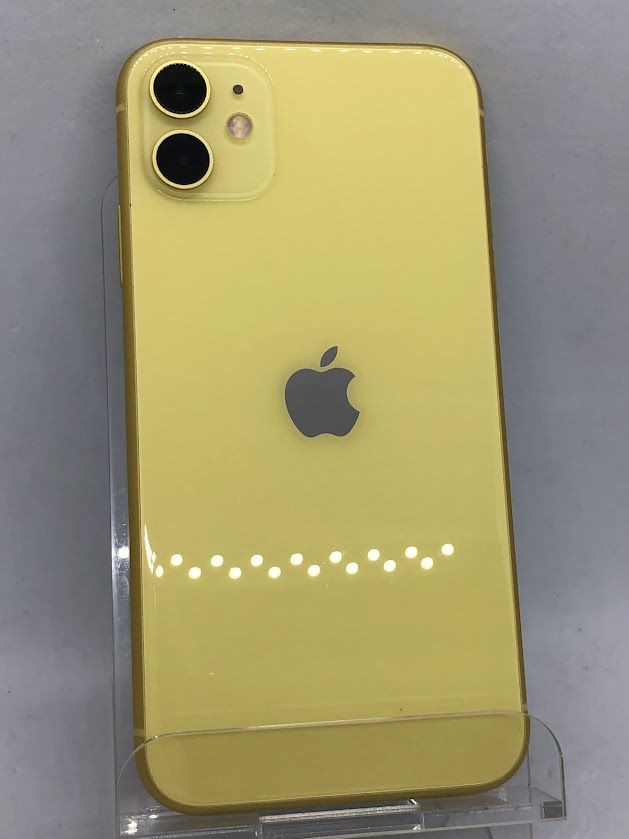 ムスビー｜iPhone11 128GB イエロー SIMフリー au版 バッテリー84  