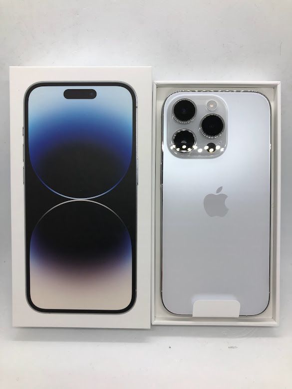 ムスビー｜iPhone14 Pro 128GB シルバー SIMフリー バッテリー100 