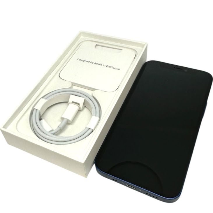 �ڥХåƥ꡼95%��iPhone��12mini��64GB���֥롼��SIM�ե꡼��au��