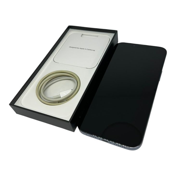 �ڥХåƥ꡼100%��iPhone��13ProMax��256GB��������֥롼��SIM�ե꡼��au��