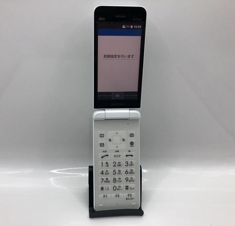 美品❹GRATINA ★KYF42 ホワイト ムスビー｜【SIMフリー】GRATINA KYF42 ホワイト 利用制限〇