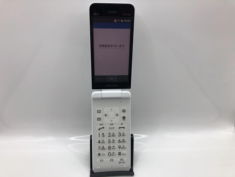 【箱あり】au GRATINA KYF42 ホワイト 本体 ムスビー｜【SIMフリー】GRATINA KYF42 ホワイト 利用制限〇
