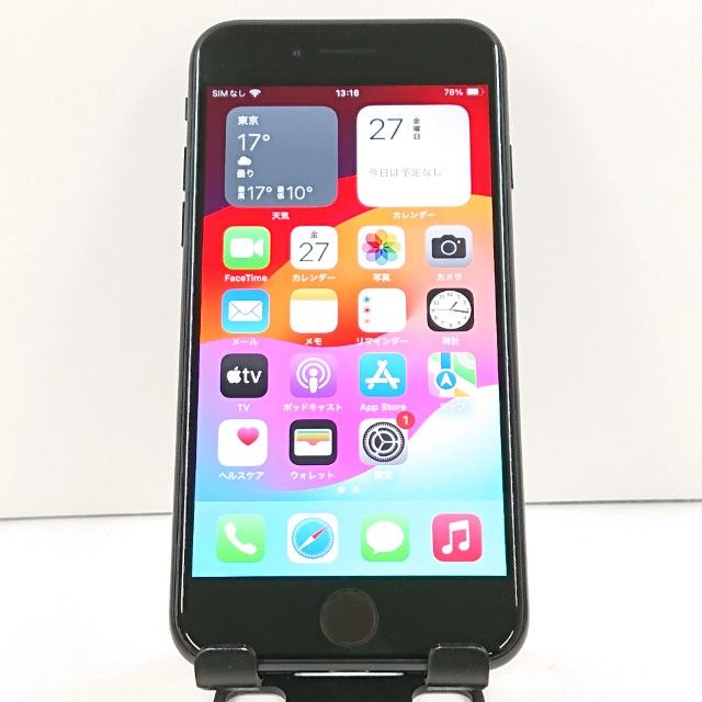 iPhoneSE ��2���� 64GB �ɥ��� �֥�å� c18427