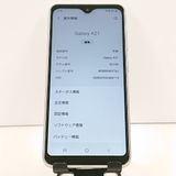 Galaxy A21 ����ץ� SCV49 au �ۥ磻�� c18505
